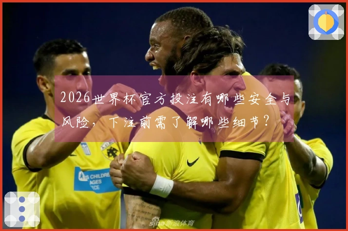2026世界杯官方投注有哪些安全与风险，下注前需了解哪些细节？